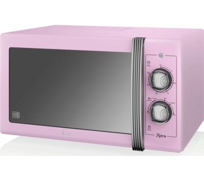 SWAN  Retro SM22070PN Solo Microwave - Pink